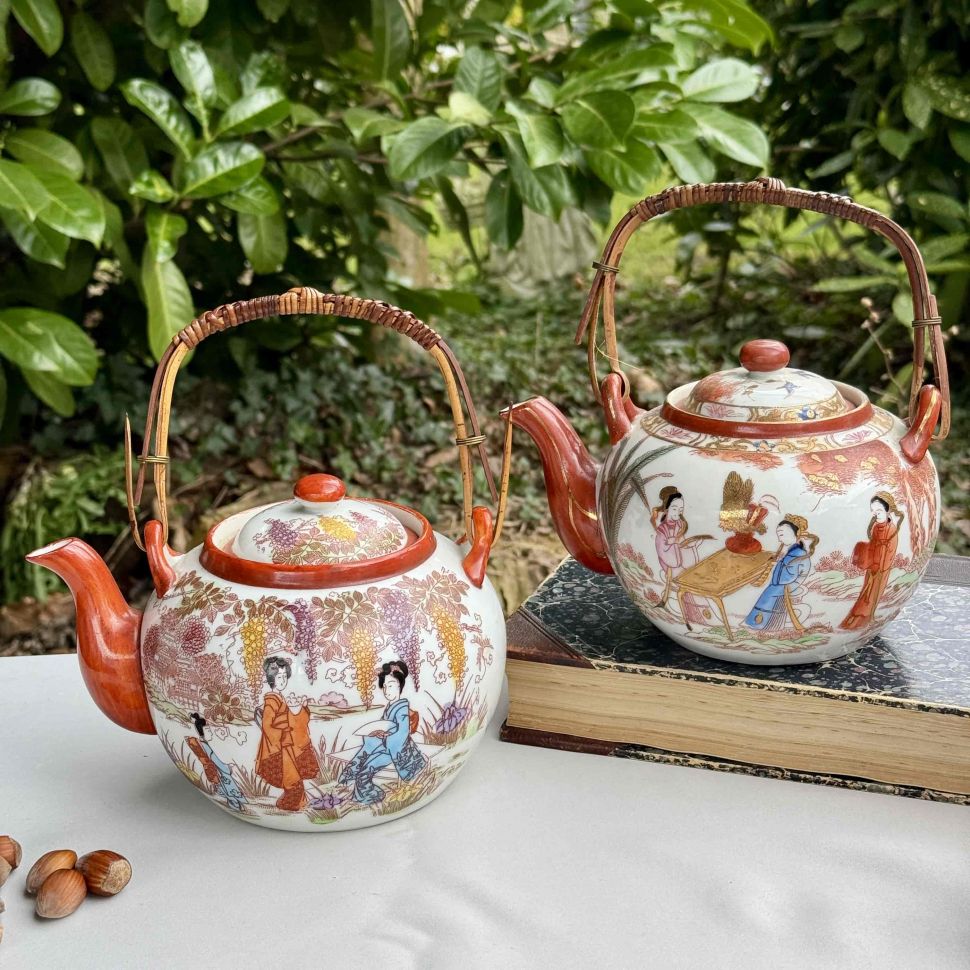 Чайник Гейши в саду 1 л фарфор Япония 