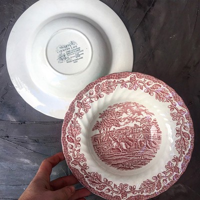 Тарелка глубокая Англия всадники