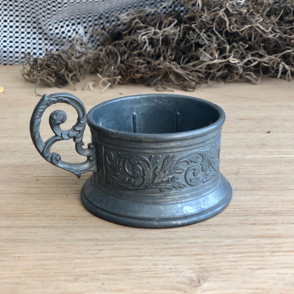 Подстаканник, олово