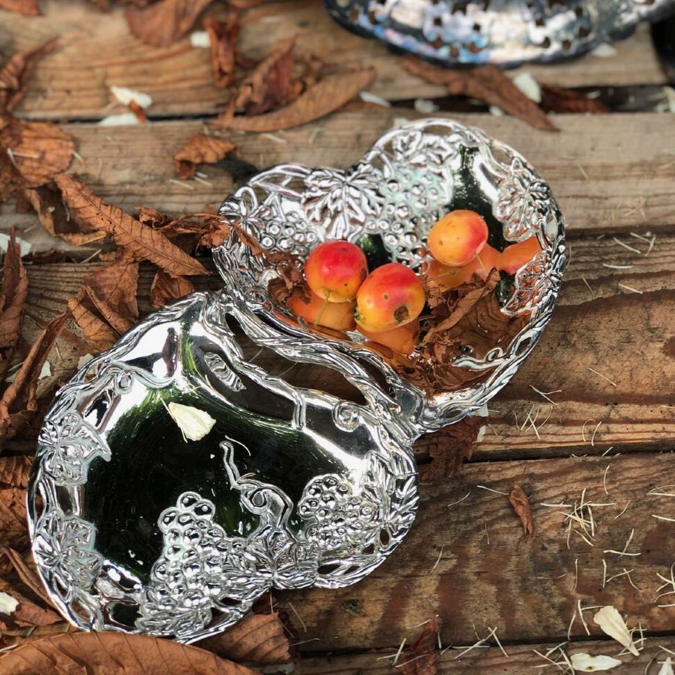 Менажница 27 см Виноградная лоза металл