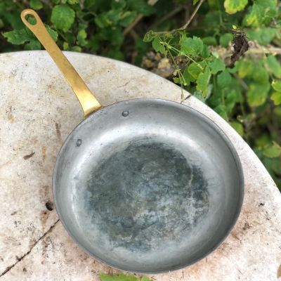 Сковорода 21 см медь с латунной ручкой Krogarhuset Швеция